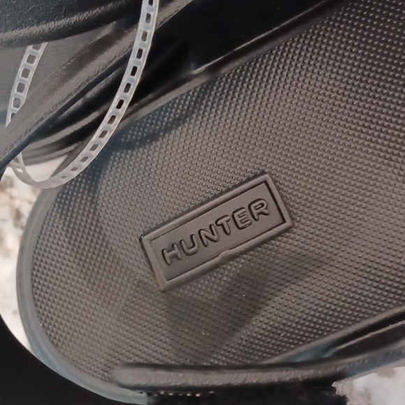 Hunter Bloom Easy Comfort Sandals Black NEW Size UK 7 US SZ 9 - Picture 12 of 13